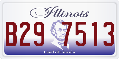 IL license plate B297513