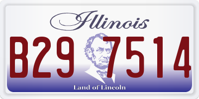 IL license plate B297514
