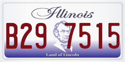 IL license plate B297515