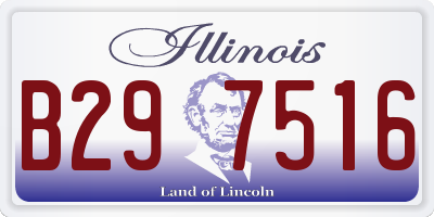 IL license plate B297516