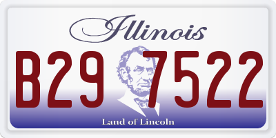 IL license plate B297522