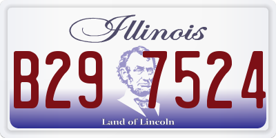 IL license plate B297524