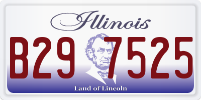 IL license plate B297525