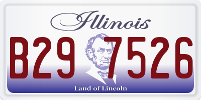 IL license plate B297526