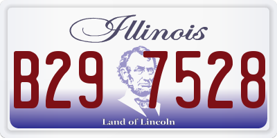 IL license plate B297528