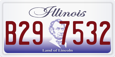 IL license plate B297532