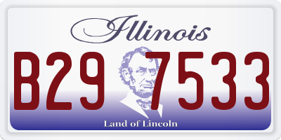 IL license plate B297533