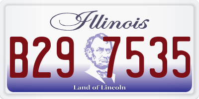 IL license plate B297535