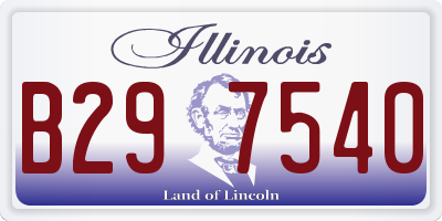 IL license plate B297540