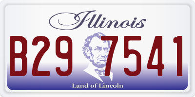 IL license plate B297541