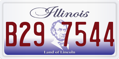 IL license plate B297544