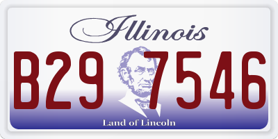 IL license plate B297546