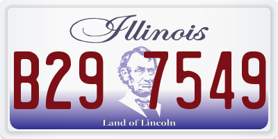 IL license plate B297549