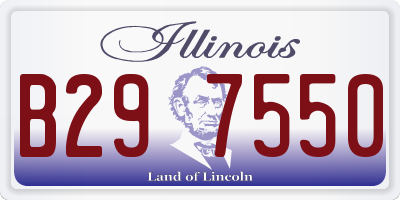 IL license plate B297550