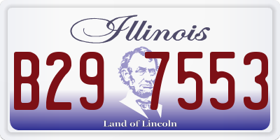 IL license plate B297553