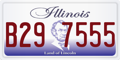IL license plate B297555