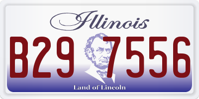 IL license plate B297556