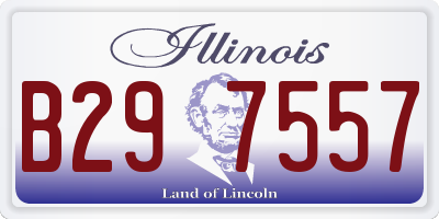 IL license plate B297557