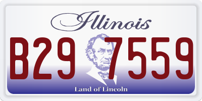 IL license plate B297559