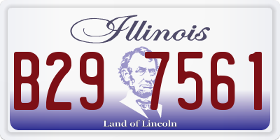 IL license plate B297561