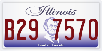 IL license plate B297570