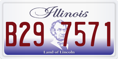 IL license plate B297571