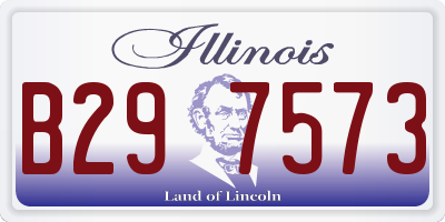 IL license plate B297573