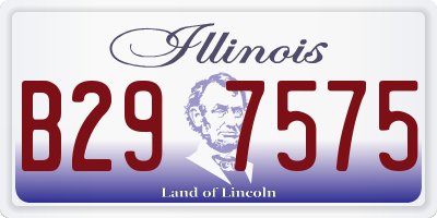 IL license plate B297575