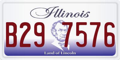 IL license plate B297576