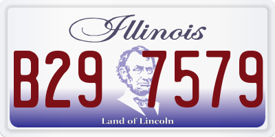 IL license plate B297579