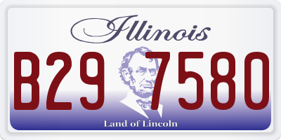 IL license plate B297580