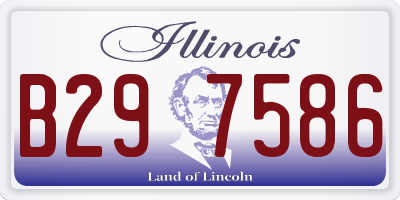 IL license plate B297586