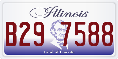 IL license plate B297588