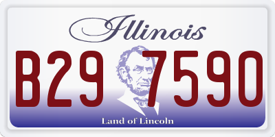 IL license plate B297590