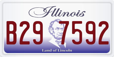 IL license plate B297592