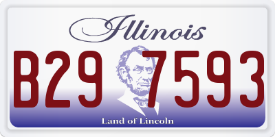 IL license plate B297593