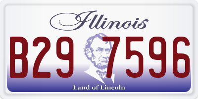 IL license plate B297596