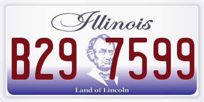 IL license plate B297599