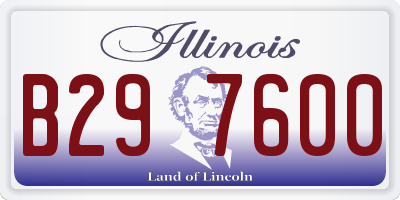 IL license plate B297600