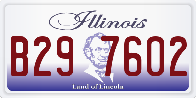 IL license plate B297602