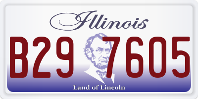 IL license plate B297605
