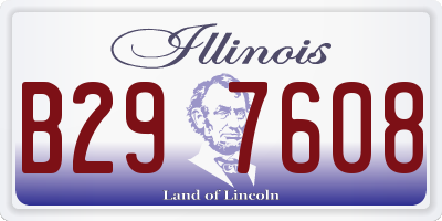 IL license plate B297608