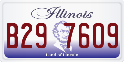 IL license plate B297609