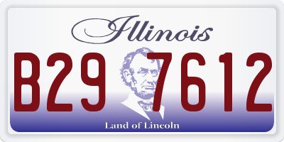 IL license plate B297612