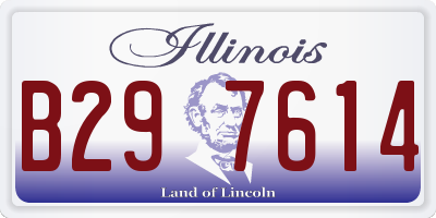 IL license plate B297614