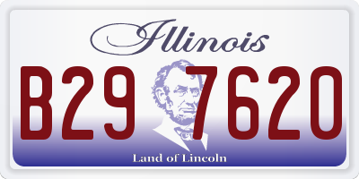 IL license plate B297620