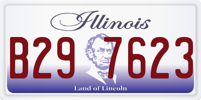 IL license plate B297623