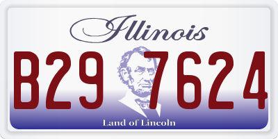 IL license plate B297624
