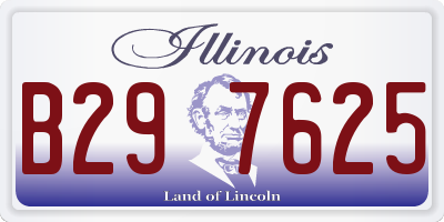 IL license plate B297625