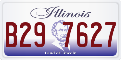 IL license plate B297627